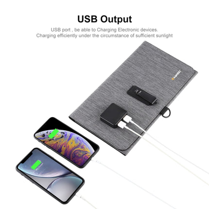 HAWEEL-21W-Ultrathin-3-Fold-Foldable-5V-/-3A-Solar-Panel-Charger-with-Dual-USB-Ports,-Support-QC3.0-and-AFC(Black)