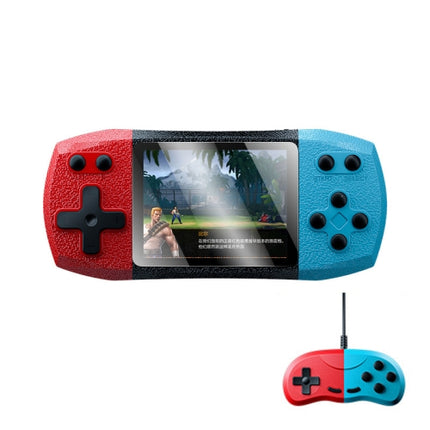 F1-3-Inch-Horizontal-Screen-620-In-1-Large-Screen-Pocket-Console,-Style:-Double-Player-Red-Blue