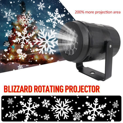 KD 1001 LED Rotatable Christmas Decoration Snowflake Projector Light, Specification: AU Plug