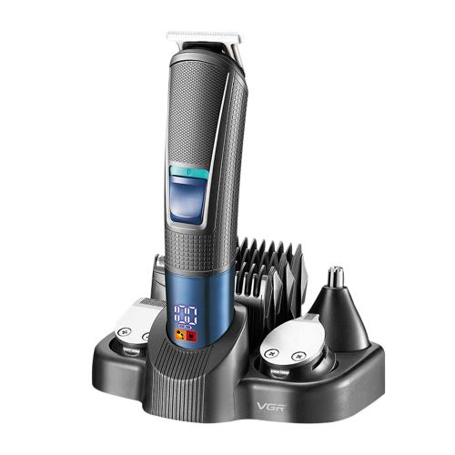VGR V 108 10 in 1 Digital Display Electric Hair Clipper Men Care Kit(Black)