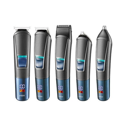 VGR-V-108-10-in-1-Digital-Display-Electric-Hair-Clipper-Men-Care-Kit(Black)