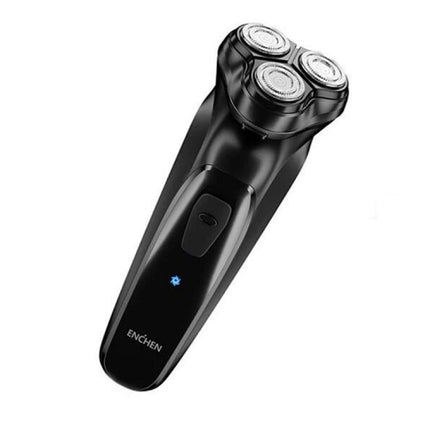 Original-Xiaomi-ENCHEN-Water-Proof-Triple-Rotary-Double-Ring-Blade-Shaving-Head-Electric-Rechargeable-Shaver-For-Men(Black)