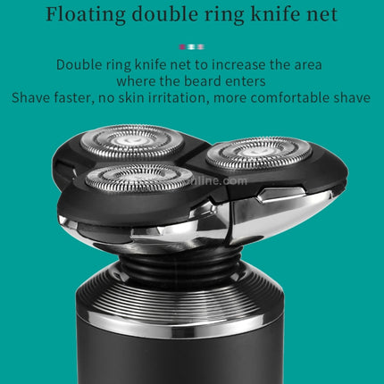 VGR-V-317-5W-USB-Omnidirectional-Three-dimensional-Floating-Three-network-Electric-Shaver