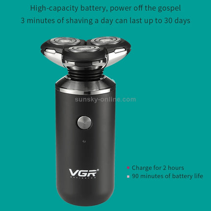 VGR-V-317-5W-USB-Omnidirectional-Three-dimensional-Floating-Three-network-Electric-Shaver