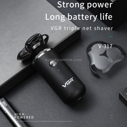 VGR-V-317-5W-USB-Omnidirectional-Three-dimensional-Floating-Three-network-Electric-Shaver