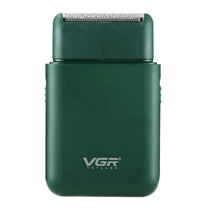VGR V 390 5W USB Portable Reciprocating Electric Shaver (Green)