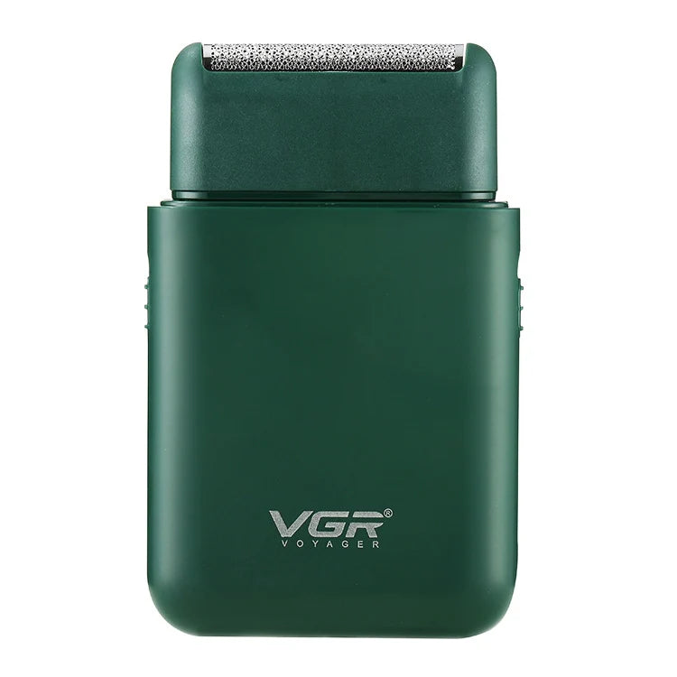 VGR V 390 5W USB Portable Reciprocating Electric Shaver (Green)
