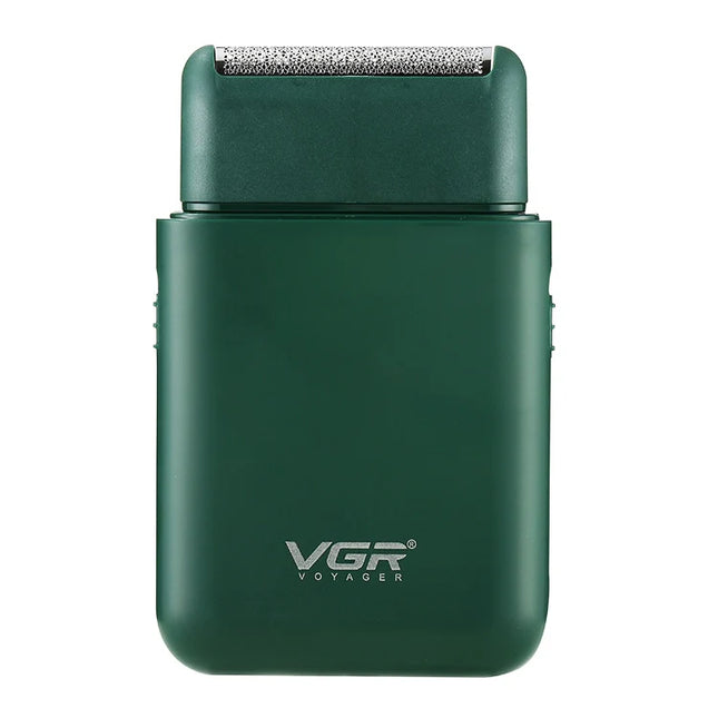 VGR V 390 5W USB Portable Reciprocating Electric Shaver (Green)