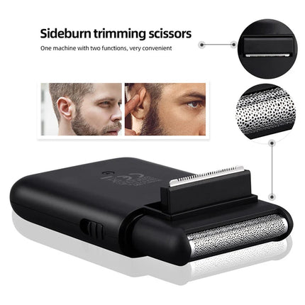 VGR V 390 5W USB Portable Reciprocating Electric Shaver (Green)