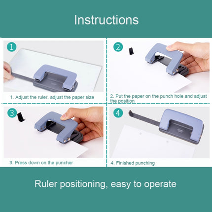 Deli 0101 Office Supplies Punch Two Hole Puncher, Color Random Delivery