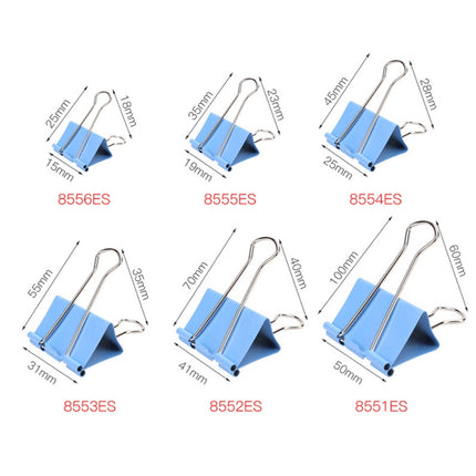 Deli--24pcs-/Box-41mm-Long-Tail-Ticket-Clip-Metal-Dovetail-Clip,-Spec:-8552ES-Colorful-