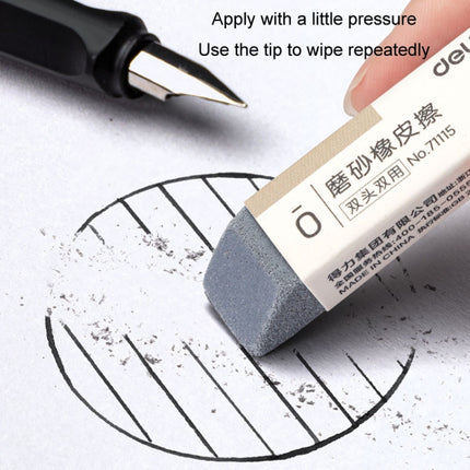 Deli 71115 Semi frosted Pen Eraser Erasable Pencil Neutralizer Pen