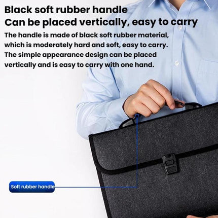 Deli-5232-A4-Accordion-Bag-Office-Handbag-13-Compartment-Folder-Document-Storage-Bag(Blue)