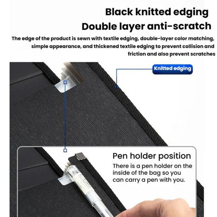 Deli-5232-A4-Accordion-Bag-Office-Handbag-13-Compartment-Folder-Document-Storage-Bag(Blue)