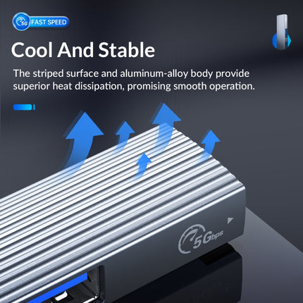 ORICO AH A13 USB 3.0 x 1 + USB 2.0 x 3 to USB 3.0 HUB Adapter(Space-Gray)