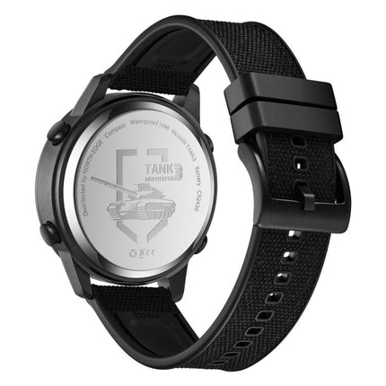 NORTH EDGE TANK 3 Outdoor Waterproof Men Sports Watch Support Pedometer and Compass(Black)