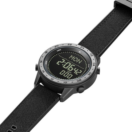NORTH EDGE TANK 3 Outdoor Waterproof Men Sports Watch Support Pedometer and Compass(Black)