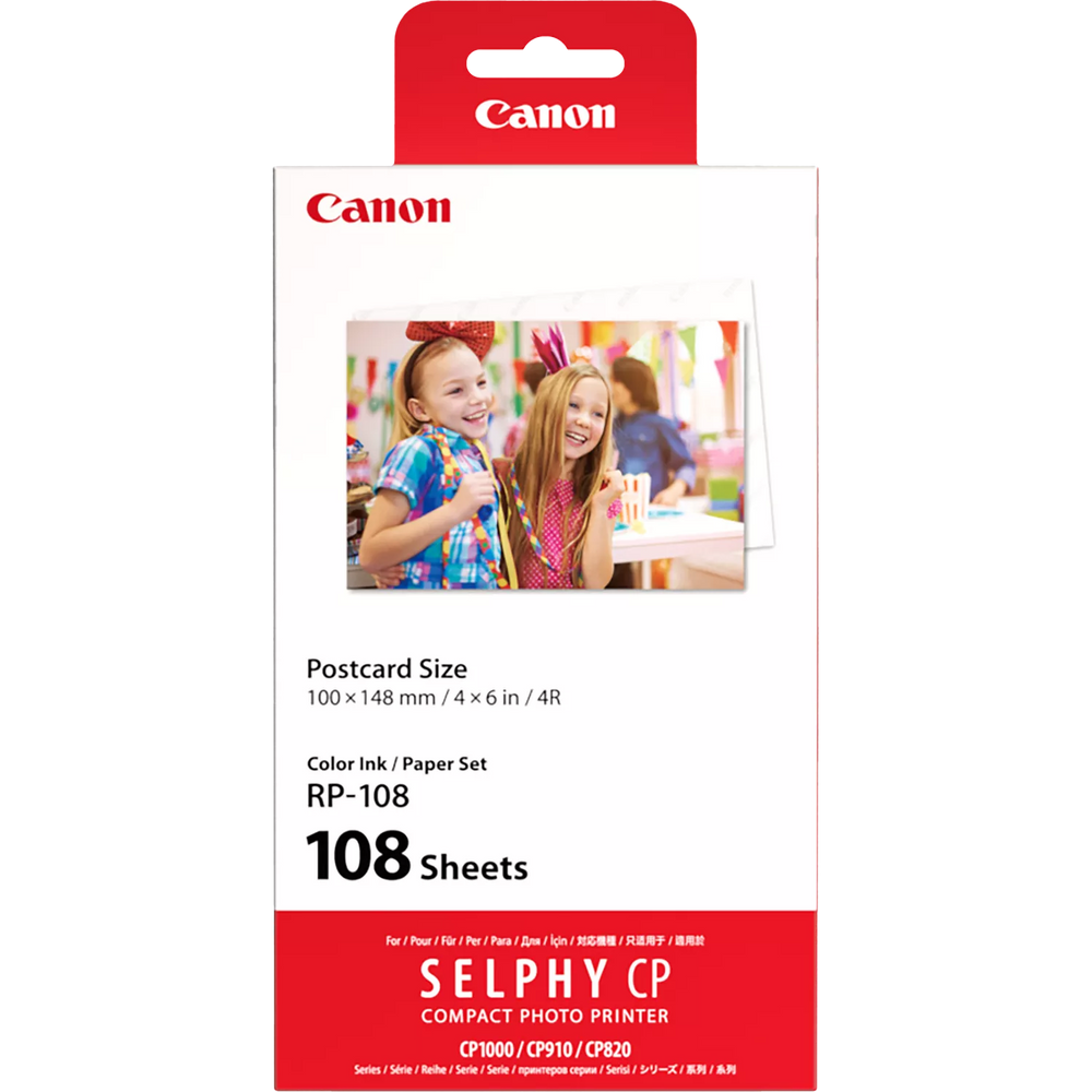 Canon RP108 Genuine Ink & Paper Pack (108 sheets 6x4)