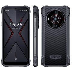 HOTWAV T7 Rugged Phone, 4GB+128GB, 6280mAh, 6.52 inch Android 13 MT8788 Octa Core, Network: 4G, OTG(All Black)