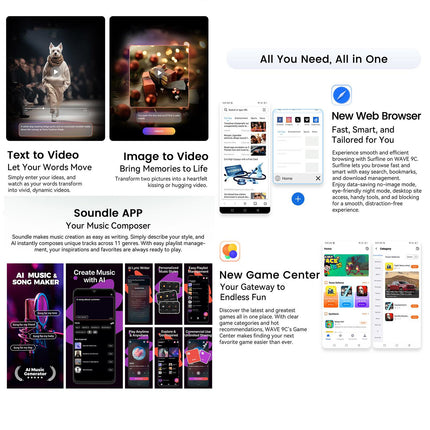 Blackview WAVE 9C, 4GB+128GB, 6.56 inch Android 15 Unisoc T603 SC9863A Octa Core, Network: 4G, OTG (Blue)