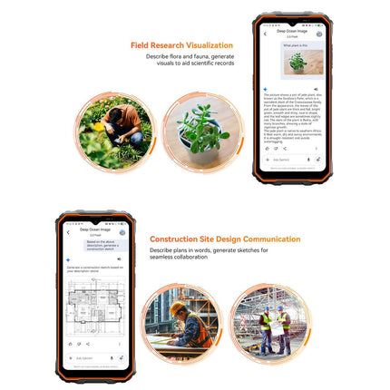 Blackview Oscal Marine 2, 8GB+128GB, 6.56 inch Android 15 Unisoc UMS9230E T615 Octa Core, Network: 4G, OTG, NFC (Orange)