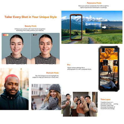 Blackview Oscal Marine 2, 8GB+128GB, 6.56 inch Android 15 Unisoc UMS9230E T615 Octa Core, Network: 4G, OTG, NFC (Orange)