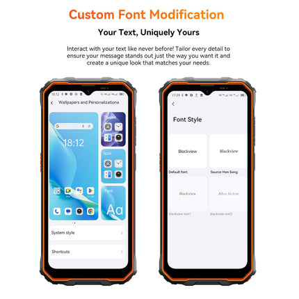Blackview Oscal Marine 2, 8GB+128GB, 6.56 inch Android 15 Unisoc UMS9230E T615 Octa Core, Network: 4G, OTG, NFC (Orange)