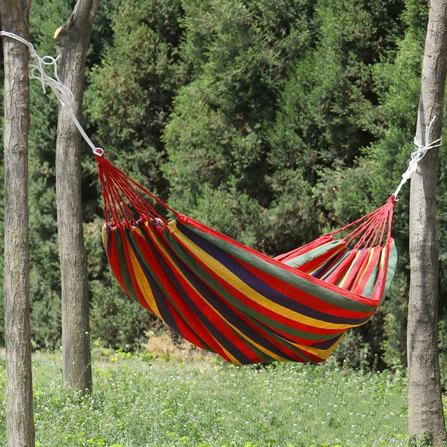 Thick Canvas Hammock Field Rollover Prevention Outdoor  Hammock Swing 260x80 Non-Stick Single