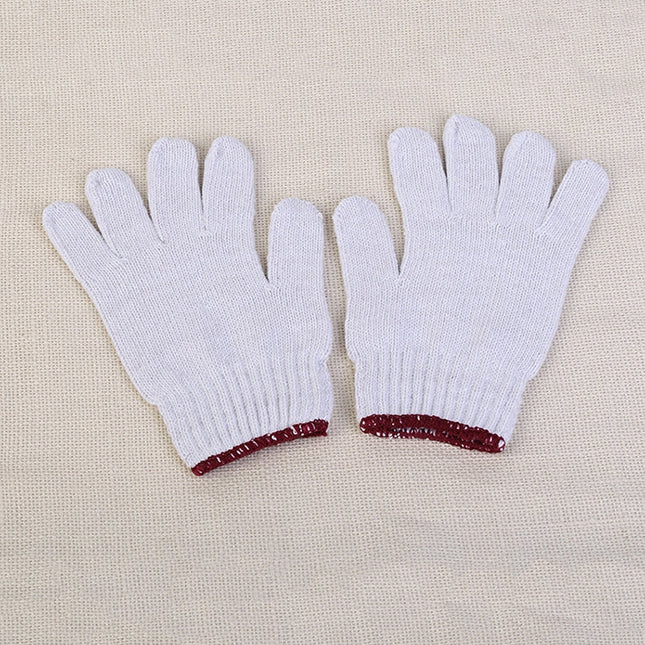 1 Pairs Labor Supplies Breathable Wear- Resistant Protection Cotton Yarn Gloves