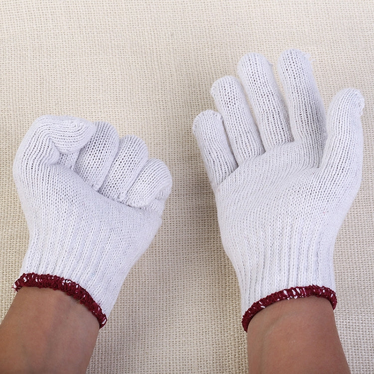1 Pairs Labor Supplies Breathable Wear- Resistant Protection Cotton Yarn Gloves