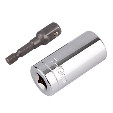 Universal Torque Wrench Head Set Socket Sleeve 7-19mm Power Drill Ratchet Bushing Spanner Key Magic Multi Hand Tools