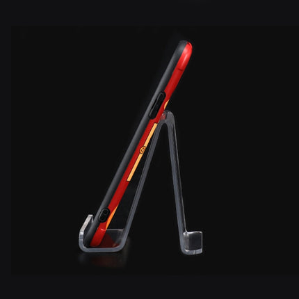 QH-018 10 PCS Acrylic Transparent Mobile Phone Display Stand(Transparent)