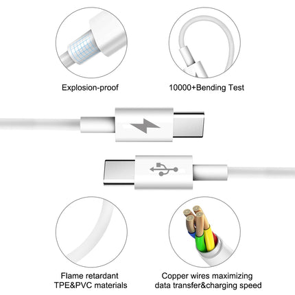 HAWEEL 25W 3A Type-C / USB-C to Type-C
/ USB-C PD Fast Charging Data Cable, Length: 1m