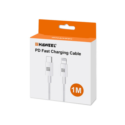 HAWEEL 25W 3A Type-C / USB-C to Type-C
/ USB-C PD Fast Charging Data Cable, Length: 1m