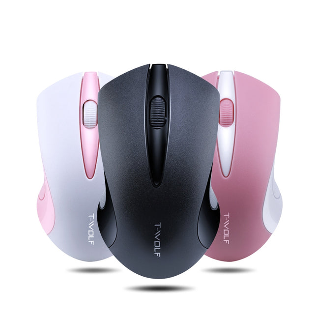 T-WOLF Q2 3-Buttons 1200 DPI 2.4GHz
Wireless Mouse( Black)