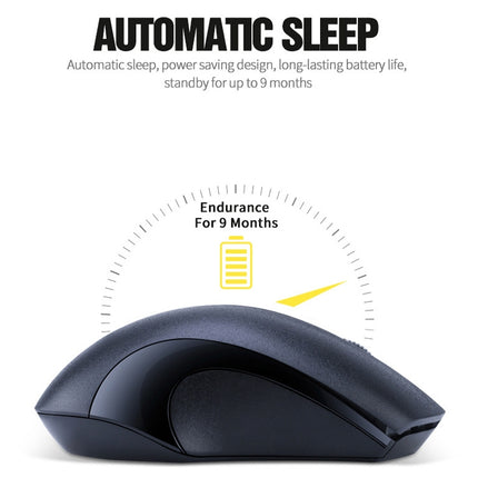 T-WOLF Q2 3-Buttons 1200 DPI 2.4GHz
Wireless Mouse( Black)