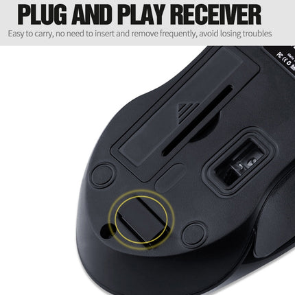 T-WOLF Q2 3-Buttons 1200 DPI 2.4GHz
Wireless Mouse( Black)