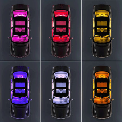 Y12 Cigarette Lighter Car Colorful RGB Foot LED Atmosphere Light