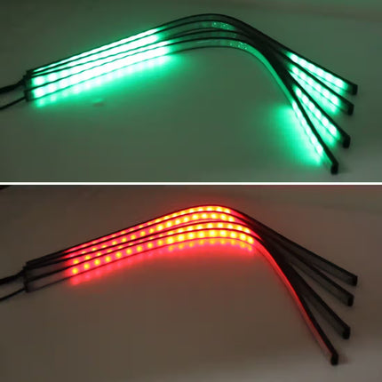 Flashing Lights 15W LED Car in The Network Lights One Drag Four Emblem Eyes Daytime Running Lights LED Universal Car Warning Strobe Flash light Car in The Network Decorative Knight Lights, Cable Length: 75cm