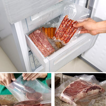 Food Vacuum Preservation Bag Grid Rice Packaging Vacuum Roll Bag, Size: 32x500cm
