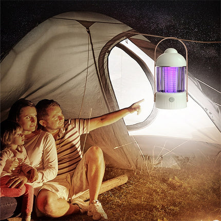 Electric Shock Type Home Night Light Mosquito Killer Outdoor Camping Lamp, Spec: 4000 mAh(Green)