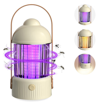 Electric Shock Type Home Night Light Mosquito Killer Outdoor Camping Lamp, Spec: 4000 mAh(Green)