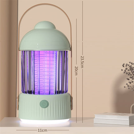 Electric Shock Type Home Night Light Mosquito Killer Outdoor Camping Lamp, Spec: 4000 mAh(Green)