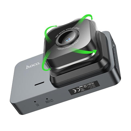 hoco DV9 720P 3 inch IPS HD Screen Display Driving Recorder(Metal Grey)
