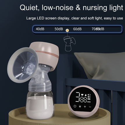 MZ-003 LED Digital Display Smart Adjustable Fully Automatic Massage Painless Silent Breast Pump(Blue)