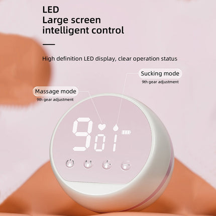 MZ-003 LED Digital Display Smart Adjustable Fully Automatic Massage Painless Silent Breast Pump(Blue)