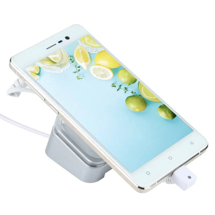 Mobile Phone Anti-theft Alarm Display Stand with Remote Control for Mobile Phones with Micro-USB Port