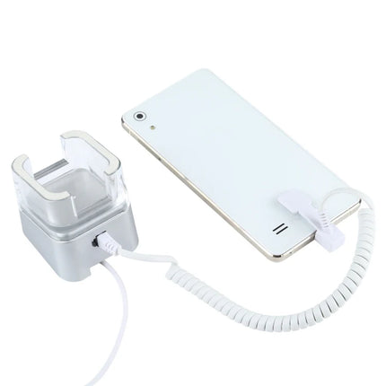 Mobile Phone Anti-theft Alarm Display Stand with Remote Control for Mobile Phones with Micro-USB Port