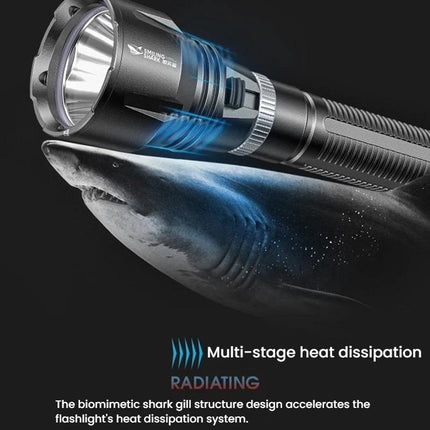 SMILING SHARK SD-Q20B High-Intensity Diving Flashlight Amphibious Magnetic Control Diving Light