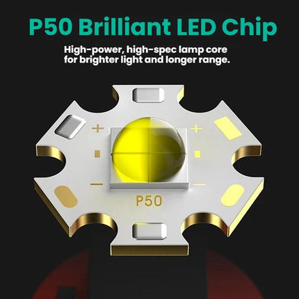 80m Waterproof Diving Flashlight Amphibious LED Light for Outdoor and Underwater Use Rechargeable Version